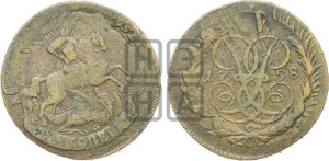 2 копейки 1758 года (гурт сетчатый)