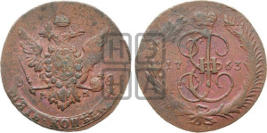 5 копеек 1763 года ММ (ММ, Красный  монетный двор)