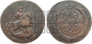 2 копейки 1763 года СПМ (СПМ, Санкт-Петербургский монетный двор)