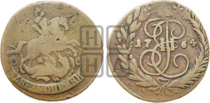 2 копейки 1764 года ММ (ММ, Красный  монетный двор)