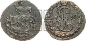 Денга 1768 года ЕМ (ЕМ, Екатеринбургский монетный двор)