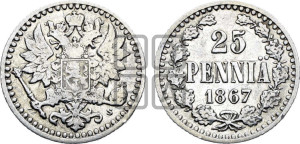 25 пенни 1867 года S