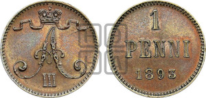 1 пенни 1893 года
