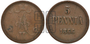 5 пенни 1866 года