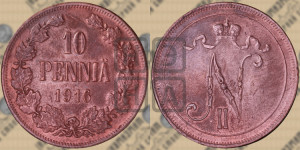 10 пенни 1916 года
