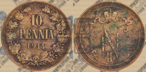 10 пенни 1914 года