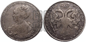 1 рубль 1725 года (Портрет влево, Петербургский тип, без знака монетного двора)