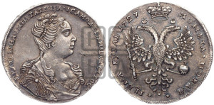 1 рубль 1727 года (Портрет вправо, Московский тип)