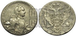 1 рубль 1764 года СПБ / СА (с шарфом на шее)