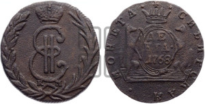 Денга 1768 года КМ (для Сибири)