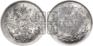 25 пенни 1909 года L