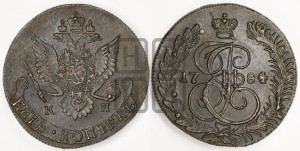 5 копеек 1784 года КМ (КМ, Сузунский монетный двор)