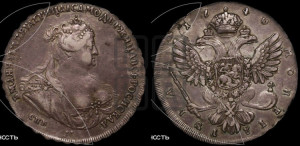 1 рубль 1740 года СПБ (петербургский тип)