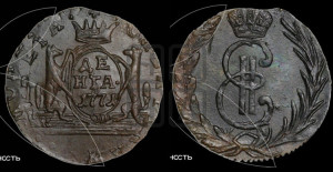 Денга 1771 года КМ (для Сибири)