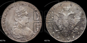 1 рубль 1781 года СПБ/ИЗ (новый тип)