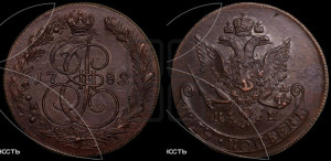 5 копеек 1782 года КМ (КМ, Сузунский монетный двор)