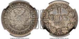 1 марка 1866 года S