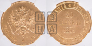 20 марок 1891 года L