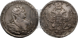 Полтина 1737 года (московский тип)
