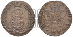 Полушка 1768 года ЕМ (ЕМ, Екатеринбургский монетный двор)