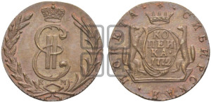 1 копейка 1772 года КМ (для Сибири). Новодел.