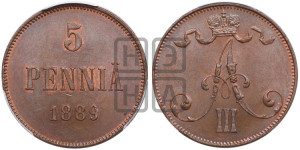 5 пенни 1889 года