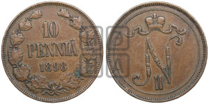 10 пенни 1898 года