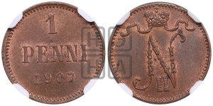 1 пенни 1907 года