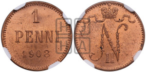 1 пенни 1908 года