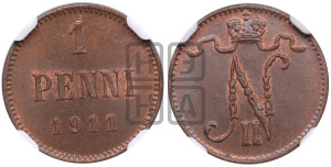 1 пенни 1911 года