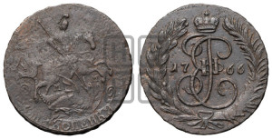 2 копейки 1766 года ММ (ММ, Красный  монетный двор)