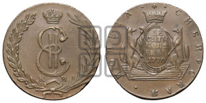 10 копеек 1770 года КМ (для Сибири). Новодел.