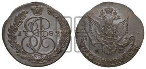 5 копеек 1782 года КМ (КМ, Сузунский монетный двор)