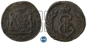 1 копейка 1778 года КМ (для Сибири)
