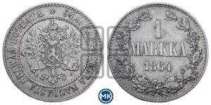 1 марка 1864 года S