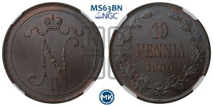 10 пенни 1900 года