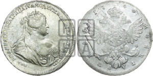 1 рубль 1740 года СПБ (петербургский тип)