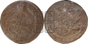 5 копеек 1763 года ЕМ (ЕМ, Екатеринбургский монетный двор)