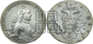 1 рубль 1764 года СПБ / СА (с шарфом на шее)
