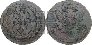 5 копеек 1766 года ММ (ММ, Красный  монетный двор)