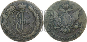 5 копеек 1768 года ММ (ММ, Красный  монетный двор)
