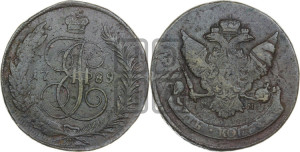 5 копеек 1789 года ММ (ММ, Красный  монетный двор)