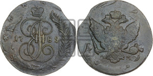 5 копеек 1789 года ММ (ММ, Красный  монетный двор)