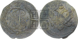 5 копеек 1793 года ЕМ (Павловский перечекан)