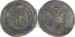 5 копеек 1793 года ЕМ (Павловский перечекан)