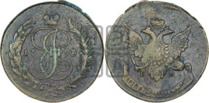 5 копеек 1793 года ЕМ (Павловский перечекан)