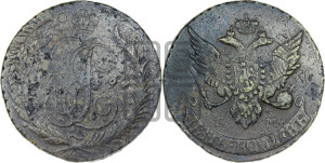 5 копеек 1793 года ЕМ (Павловский перечекан)