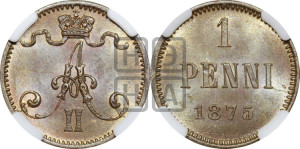 Пенни 1875 года