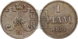 1 пенни 1884 года