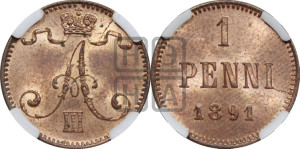 1 пенни 1891 года